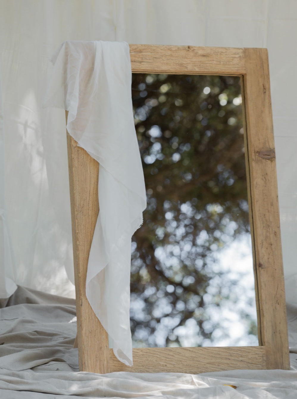 Elm Wood Mirror