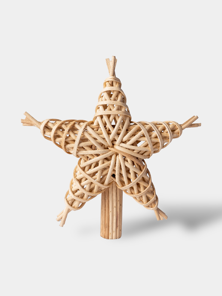 Star Rattan Tree Topper